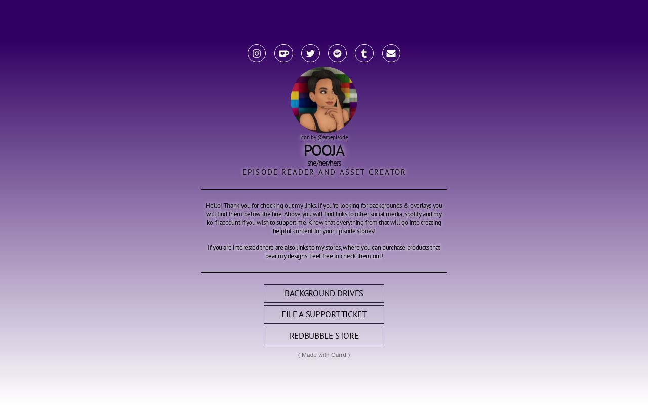 Carrd profile picture for @pooja